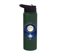 in The Stillness The Earth Speaks Forest Spiritual Nature Stainless Steel Insulated Water Bottle