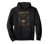 in The Stillness The Earth Speaks Nature Mountain Camping Pullover Hoodie