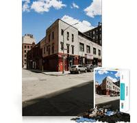 In The Streets of New York Jigsaw Puzzles for Teenagers 1000 Brain Think Precise Cut Real Challenge Art Piece (38x26cm)