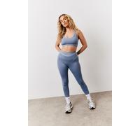 In The Style Women's Light blue Contrast Piping v Front Leggings | Size: 12 In The Style Blue 12