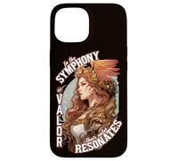 In the Symphony of Valor Art Nouveau Valkyrie Case for iPhone 15