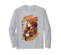 In the Symphony of Valor Art Nouveau Valkyrie Long Sleeve T-Shirt