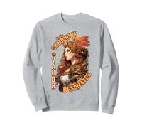 In the Symphony of Valor Art Nouveau Valkyrie Sweatshirt