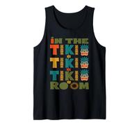 in The Tiki Adventure Theme Park Tropical Totems Graphic Tank Top