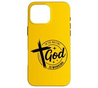 In The Waiting God Is Working Inspirational Christian Faith Case for iPhone 16 Pro Max
