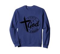 In The Waiting God Is Working Inspirational Christian Faith Sweatshirt