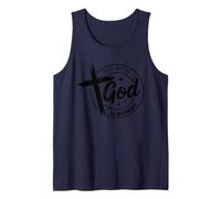 in The Waiting God is Working Inspirational Christian Faith Tank Top