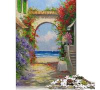 In The Yard by The Sea Puzzle for Adults And Teenagers 1000 Pieces Wood Puzzle Jigsaws for Adults Family Activity Jigsaw Puzzles 1000pcs (75x50cm)