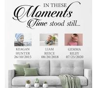 in These Moments Time Stood Still Vinyl Wall Sticker - Timeless Wall Art for Home Decor