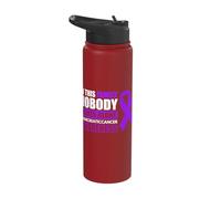 in This Family Nobody Fights Alone Stainless Steel Insulated Water Bottle