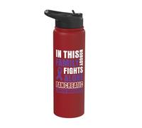in This Family Nobody Fights Alone Stainless Steel Insulated Water Bottle