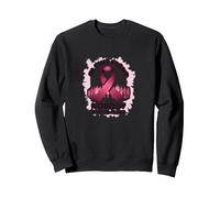 In This Fight Nobody Stands Alone Breast Cancer Support Sweatshirt, Adult Unisex, Black, S