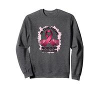 In This Fight Nobody Stands Alone Breast Cancer Support Sweatshirt, Adult Unisex, Dark Heather Grey, XL