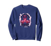 In This Fight Nobody Stands Alone Breast Cancer Support Sweatshirt, Adult Unisex, Navy, S