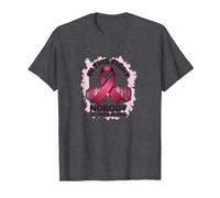 in This Fight Nobody Stands Alone Breast Cancer Support T-Shirt, Men, Dark Heather Grey, XXL