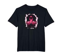 in This Fight Nobody Stands Alone Breast Cancer Support T-Shirt, Men's Big and Tall, Black, 2X Tall