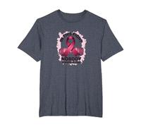 in This Fight Nobody Stands Alone Breast Cancer Support T-Shirt, Men's Big and Tall, Heather Blue, 2X Tall