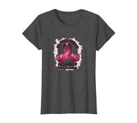 in This Fight Nobody Stands Alone Breast Cancer Support T-Shirt, Women, Dark Heather Grey, 3XL
