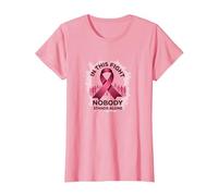 in This Fight Nobody Stands Alone Breast Cancer Support T-Shirt, Women, Pink, M