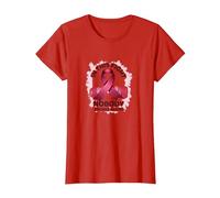 in This Fight Nobody Stands Alone Breast Cancer Support T-Shirt, Women, Red, S