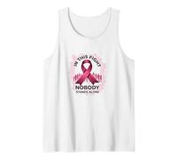 in This Fight Nobody Stands Alone Breast Cancer Support Tank Top, Men, White, XXL