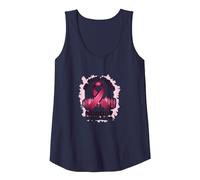 in This Fight Nobody Stands Alone Breast Cancer Support Tank Top, Women, Navy, L