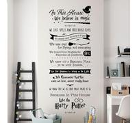in This House we Believe in Magic... - Wizard Home Quote Wall Sticker [XLarge] [Black]