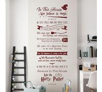in This House we Believe in Magic... - Wizard Home Quote Wall Sticker [XLarge] [Burgundy]