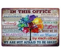 In This Office We Are Not Afraid To Be Great Metal Tin Sign Wall Home Decor Art Plaque Retro Vintage (Office Tree)