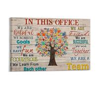 In This Office We Learn From Each Other Canvas Posters Inspirational Wall Art for Office Women Motivational Quotes Living Room Decor Poster Office Dorm Decor Gifts Frame-style-3 16x24inch(40x60cm)