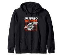 In Turbo We Trust - Car Guy Muscle Car Mechanic Zip Hoodie