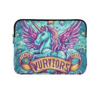 in Unicorn We Trust Laptop Sleeve Case for 13-14 Inch Notebook, Portable Computer Bag Briefcase Tablet Travel Carrying Case