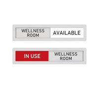 In Use Available Privacy Sign,Vacant Occupied Slider Door Indicator Signs for Wellness Room,In Use Stainless Steel Privacy Sliding Door Signs for Office, Do Not Disturb Sign for Wellness Room,