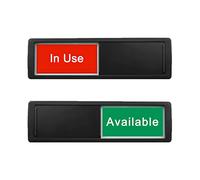 in Use or Available Sign,Vacant Occupied Sign for Home Office Hotles Hospital Restroom, Vacant Occupied Slider Door Indicator Tells Whether Room in Use or Available,Non-Scratch Magnetic Slider Door