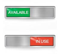 In Use Sign, Vacant Occupied Sign, Magnetic Office Door Signs, Available Unavailable Slider Signs for Home Office, Bathroom, Conference Room, Therapy, Restroom, Hospital, Meeting Room