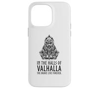 In Valhalla The Brave Live Forever - Odin Viking Mythology Case for iPhone 14 Pro Max