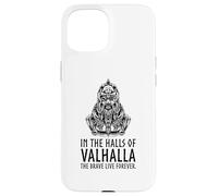 In Valhalla The Brave Live Forever - Odin Viking Mythology Case for iPhone 15
