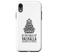 In Valhalla The Brave Live Forever - Odin Viking Mythology Case for iPhone XR