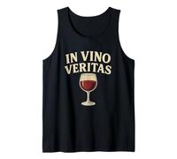 In Vino Veritas - Classic Wine Glass Latin Quote Design Tank Top