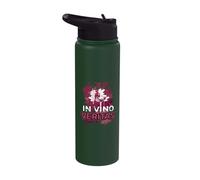 in Vino Veritas Wine Lover Wine Tasting Stainless Steel Insulated Water Bottle