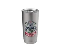 in Vitro Fertility Nurse, IVF Science Love Miracles Stainless Steel Insulated Tumbler