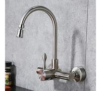 in-Wall Kitchen 304 Stainless Steel, Kitchen Sink Sinks Laundry Pool, Universal Swivel, Faucet-A(B)