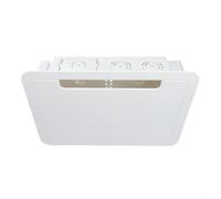 In Wall Media Box 9 Inch Recessed TV Outlet for Fire TV For Connect Streaming Device Enclosure White Plastic