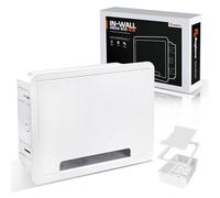 in-Wall Media Box - TV Cable Management Kit, Structured Media Enclosuree, Home Theater Box, Compatible with Roku, Apple TV, Samsung One Connect Mini - WiFi Friendly, Dual Purpos, White-9"