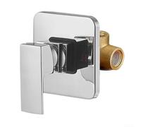 In Wall Single Function Copper Valve Body For Concealed Shower Embedded Installation Bathroom Plumbing Fixture With Build And Seamless Design For Modern Home Decor Systems(sliver)