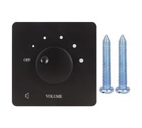 In Wall Speaker Volume Control, 50W Volume Controller Knob with Off Switch, Professional 5 Gears Tuning Knob Volume Controller for Home Speakers (Black)