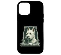 In West Highland White We Trust Funny Vintage Westie Dog Case for iPhone 12 mini