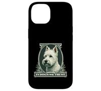 In West Highland White We Trust Funny Vintage Westie Dog Case for iPhone 14