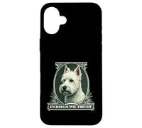 In West Highland White We Trust Funny Vintage Westie Dog Case for iPhone 16 Plus