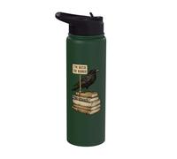 in with The Banned Books Crow Book Lover Bibliophile Reading Stainless Steel Insulated Water Bottle